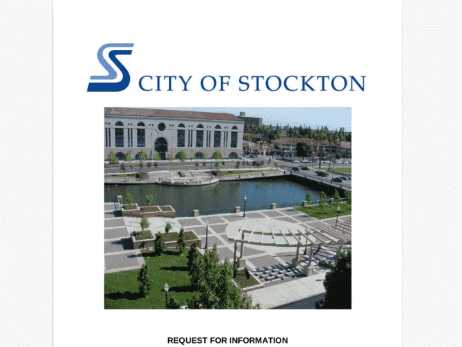 Smart City RFP Stockton