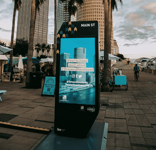 Tampa smart city kiosk ike